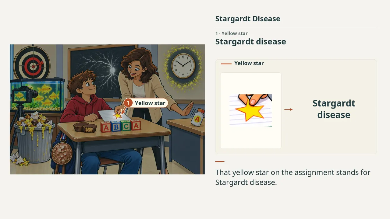 Stargardt disease lesson at 0:03: Meet the image